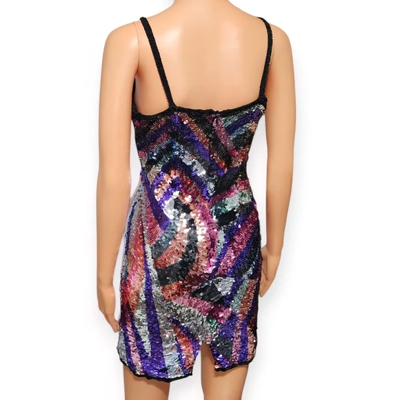 Sho Max Originals Vibrant Sequin Mini Dress - Picture 4 of 6